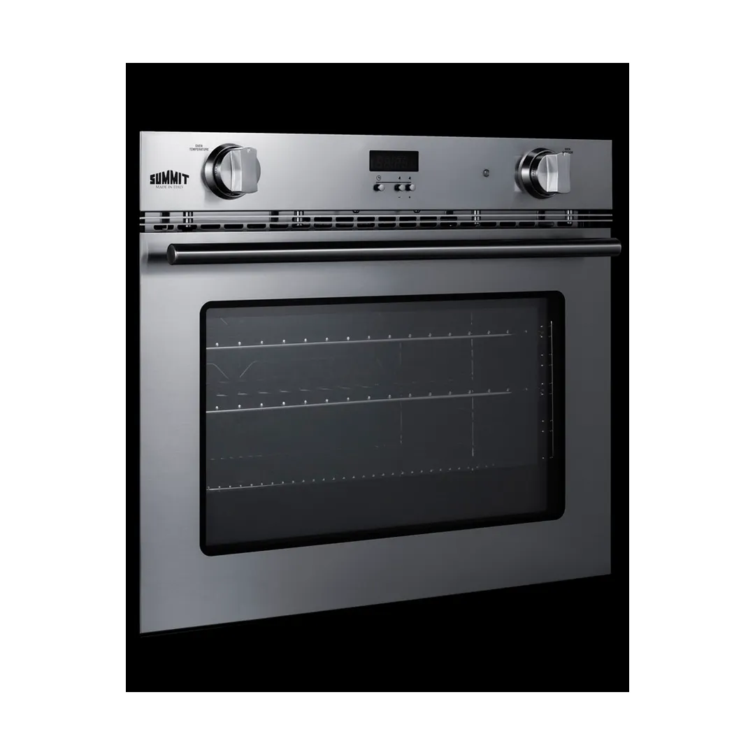 Summit SGWOGD27 Single-Deck Gas Convection Oven w/ Manual Controls, For Wall Installation
