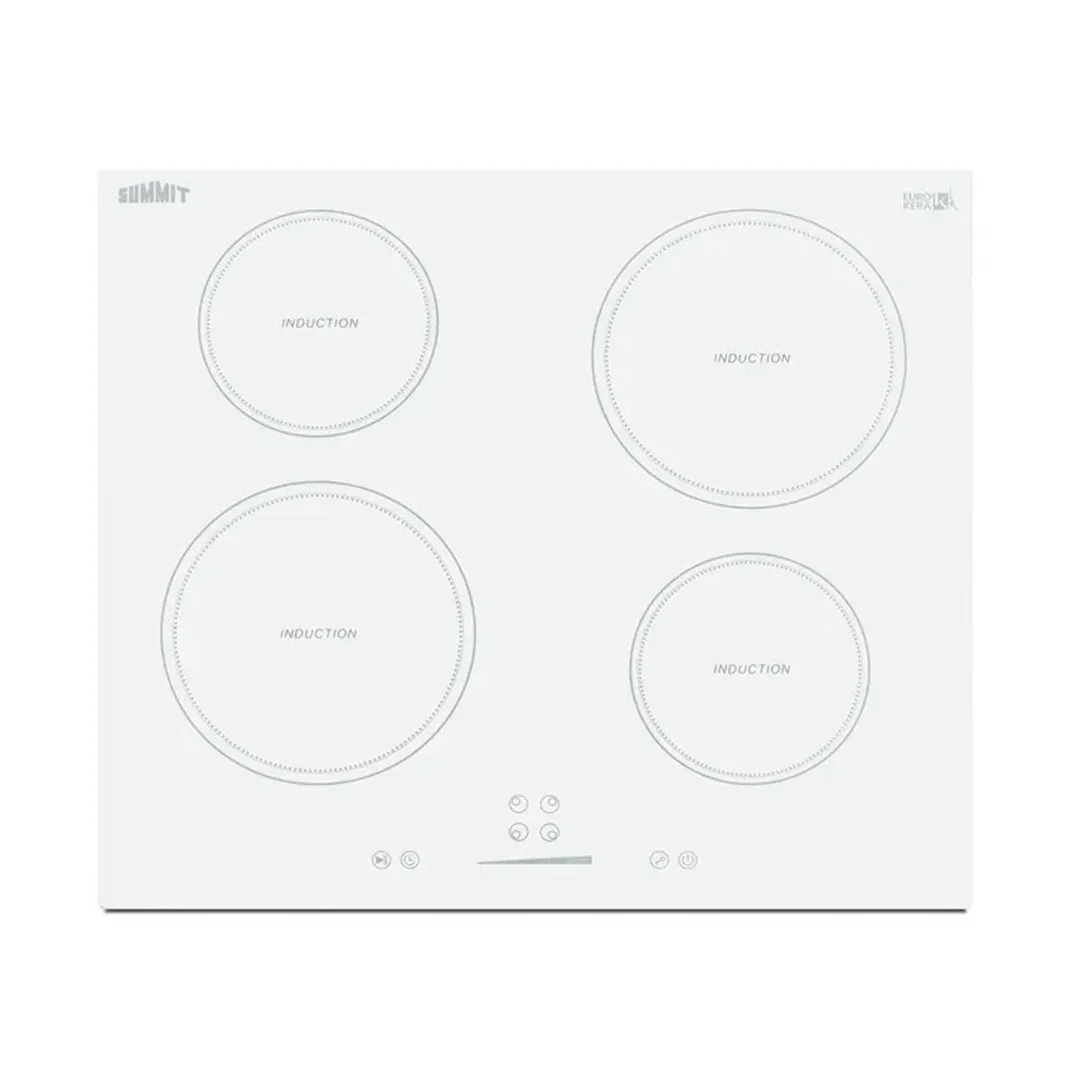 Summit SINC4B242W 24" W Drop-In Induction Range