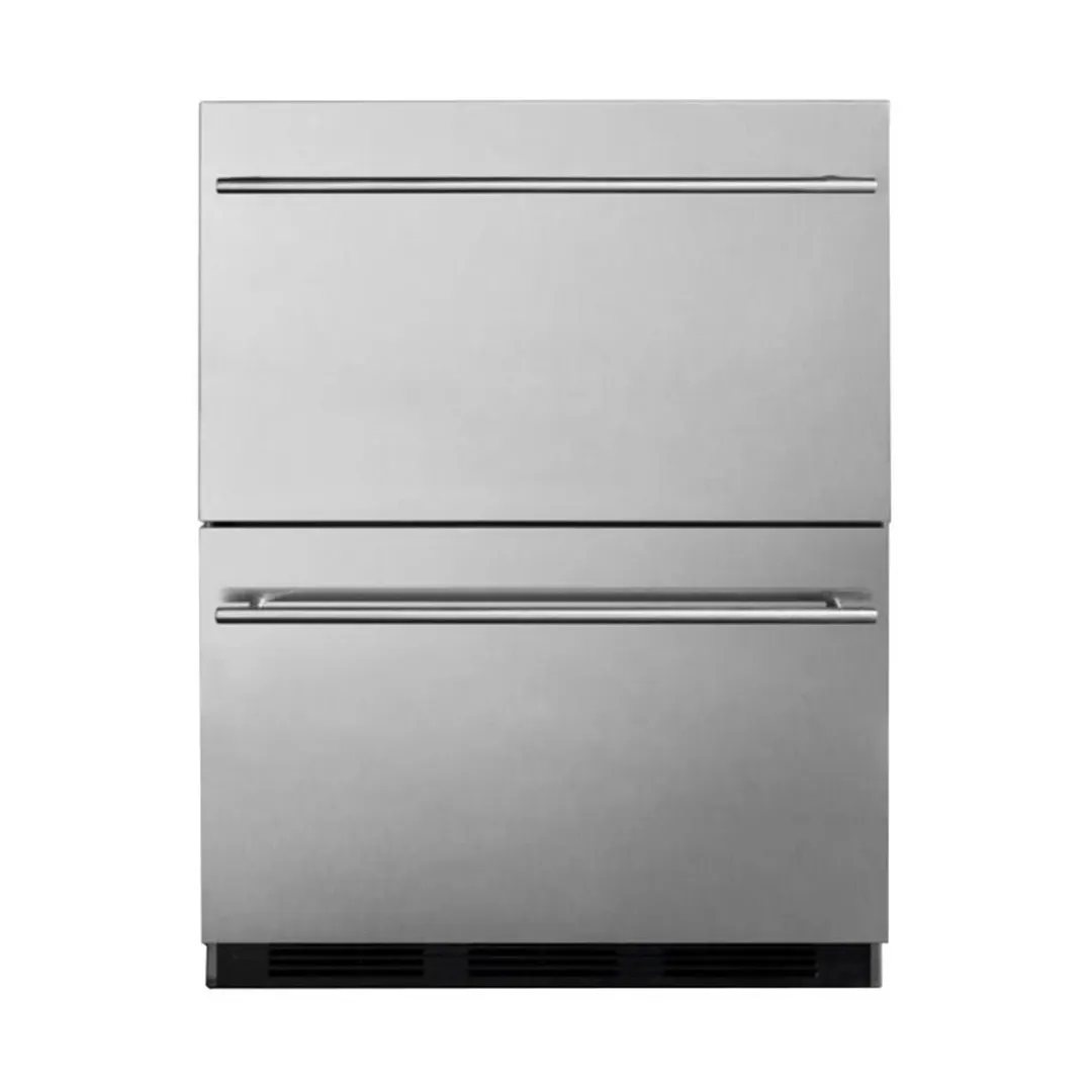 Summit SP6DBS2D7ADA 24" Built-in or Freestanding 2-Drawers Refrigerator in Stainless Steel, ADA Compliant, 3 cu. ft.
