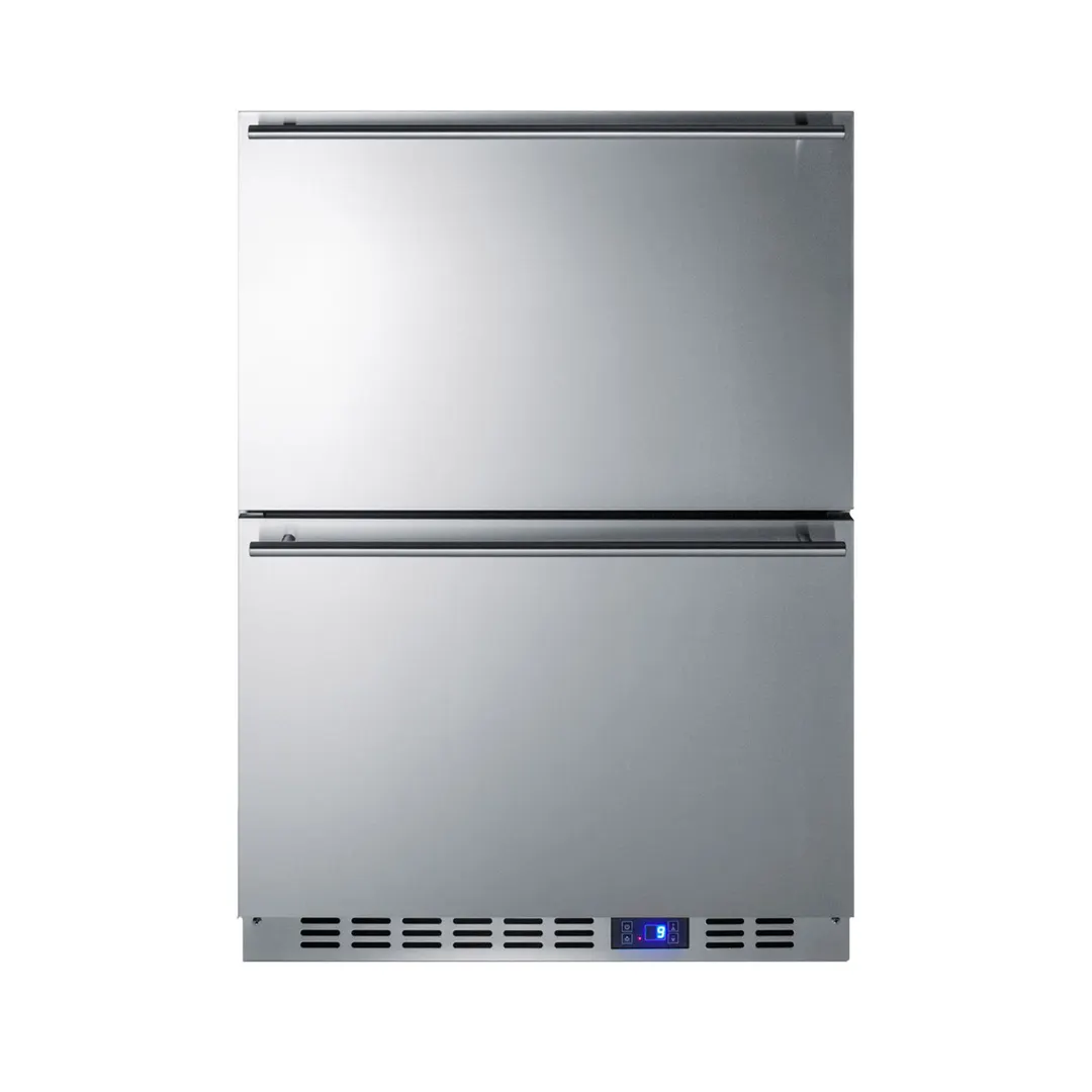 Summit SPFF51OS2D Outdoor Two Drawers Freezer, Stainless Steel, 3.54 cu. ft.