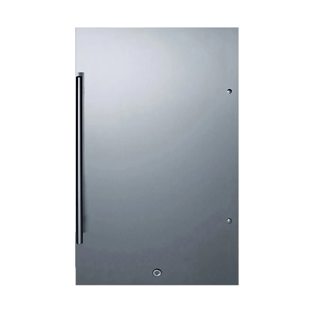Summit SPR196OSCSS 19" Built-in Outdoor Refrigerator Stainless Steel, 3.13 cu. ft.
