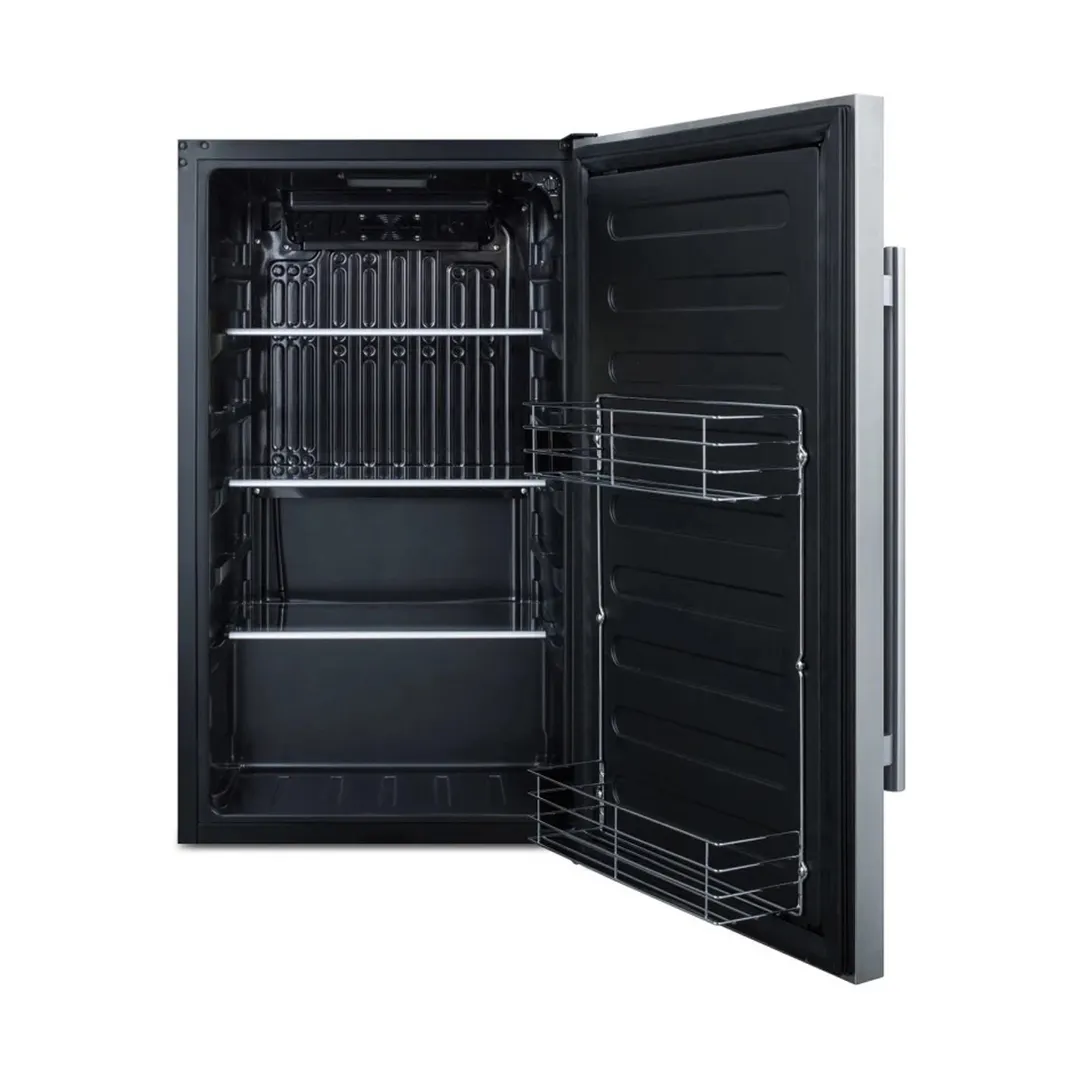 Summit SPR196OSCSS 19" Built-in Outdoor Refrigerator Stainless Steel, 3.13 cu. ft.