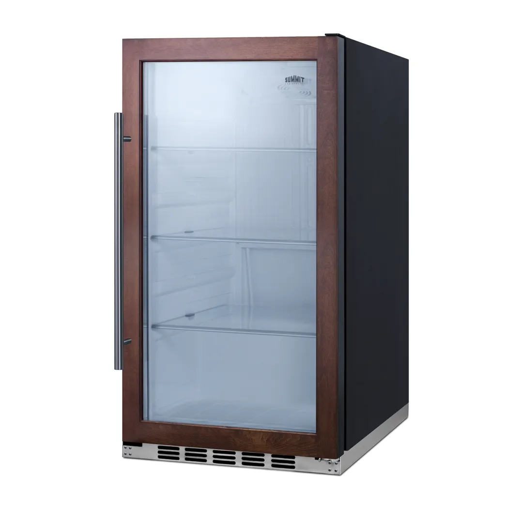 Summit SPR489OSPNR Outdoor Beverage Center w/ Panel-Ready Glass Door, 3.13 cu.ft