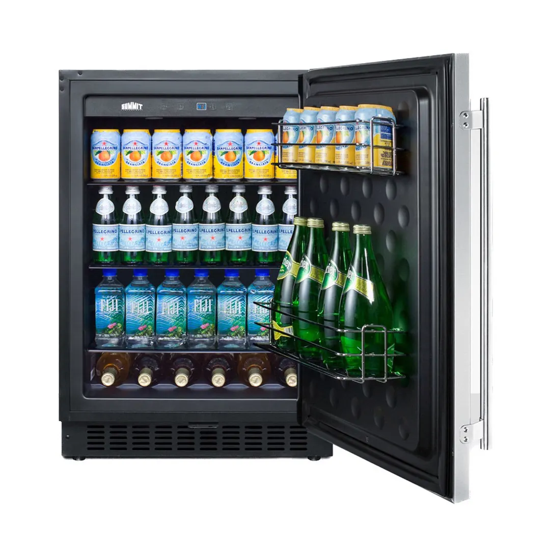 Summit SPR627OSCSS 24" Built-in or Freestanding Outdoor Refrigerator in Stainless Steel, 4.6 cu. ft.