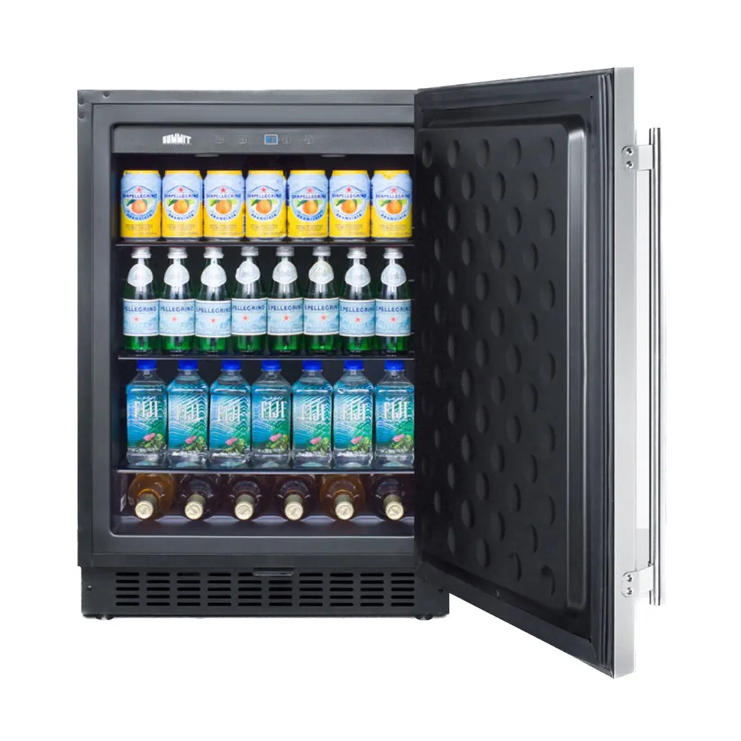 Summit SPR627OSCSS 24" Built-in or Freestanding Outdoor Refrigerator in Stainless Steel, 4.6 cu. ft.