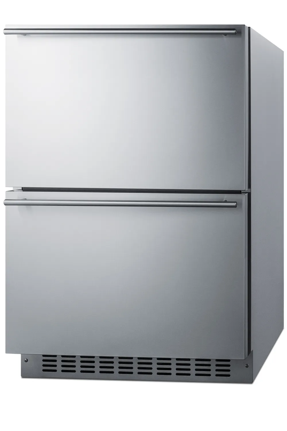 Summit SPRF34D7 24" Built-in or Freestanding Commercially Refrigerator Freezer w/ Panel Ready 2 Drawers, 3.9 cu. ft.