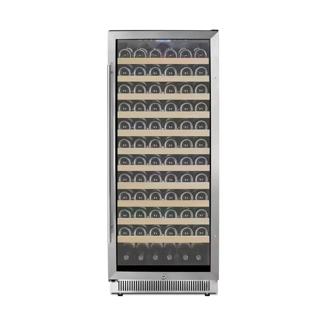 Summit SWC1127B 24" Glass Door Wine Refrigerator, Single Temperature, 127 Bottles