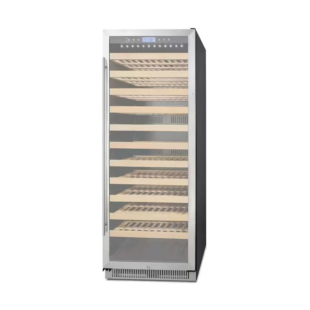 Summit SWC1127B 24" Glass Door Wine Refrigerator, Single Temperature, 127 Bottles
