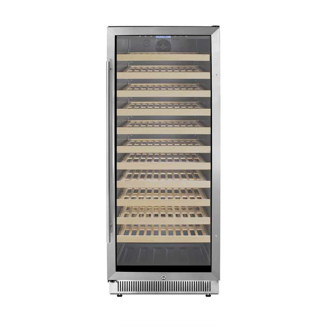 Summit SWC1127B 24" Glass Door Wine Refrigerator, Single Temperature, 127 Bottles