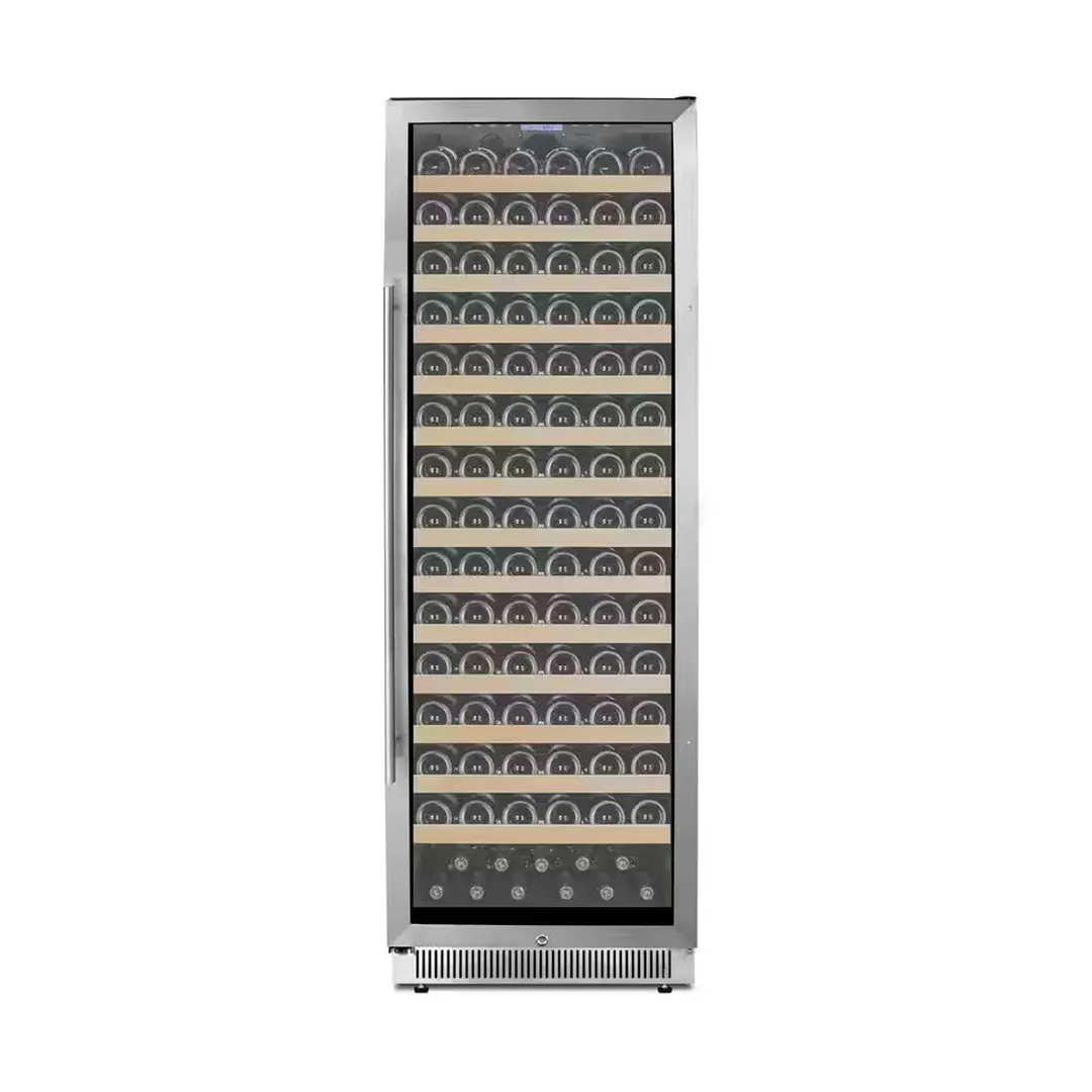 Summit SWC1926B 24" Glass Door Wine Refrigerator, Single Temperature, 165 Bottles