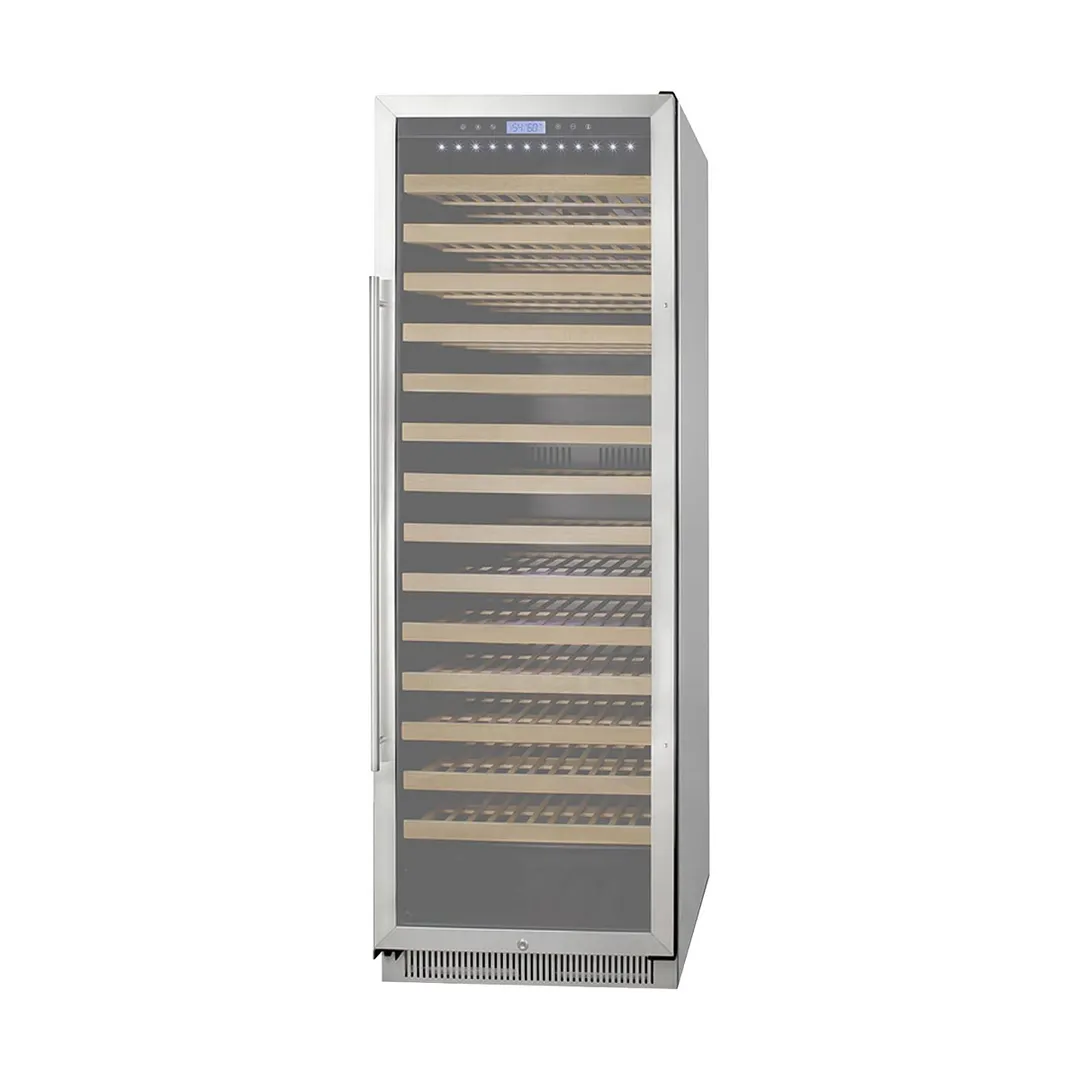 Summit SWC1926BCSS 24" Glass Door Wine Refrigerator, Single Temperature, 165 Bottles