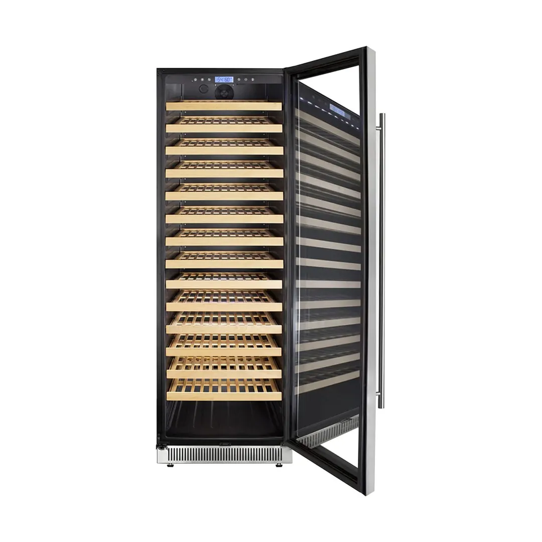 Summit SWC1926BCSS 24" Glass Door Wine Refrigerator, Single Temperature, 165 Bottles