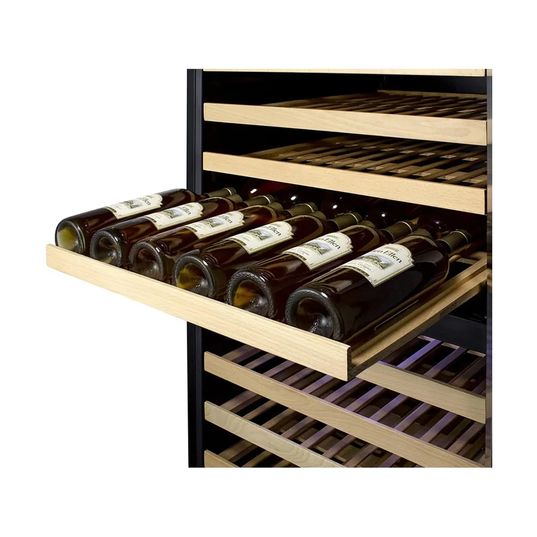 Summit SWC1966BCSS 24" Glass Door Wine Refrigerator, Dual Temperature, 162 Bottles