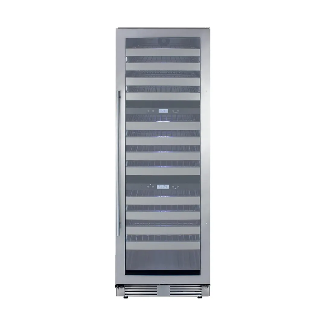 Summit SWCP1988TCSS 24" Glass Door Wine Refrigerator, Three Temperature, 149 Bottles