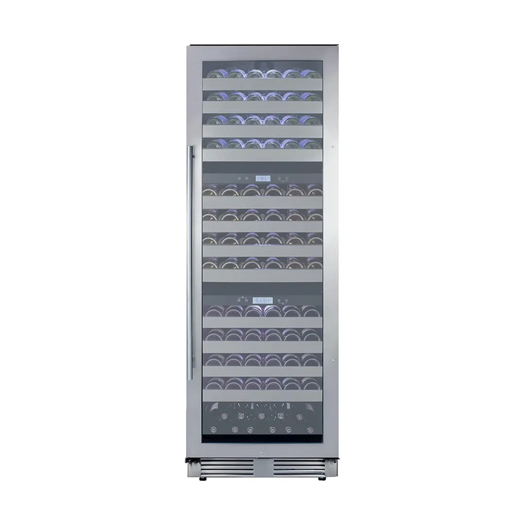 Summit SWCP1988TCSS 24" Glass Door Wine Refrigerator, Three Temperature, 149 Bottles