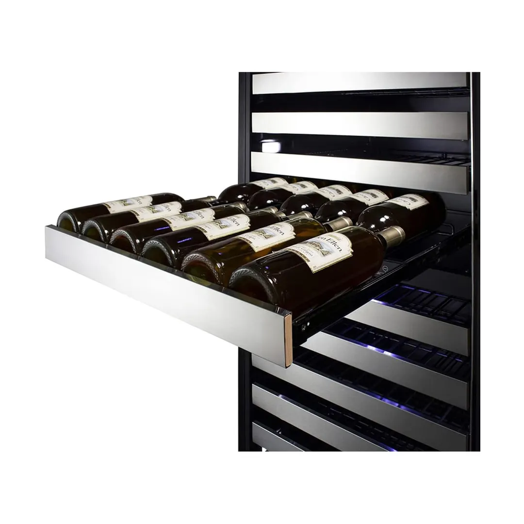Summit SWCP1988TCSS 24" Glass Door Wine Refrigerator, Three Temperature, 149 Bottles