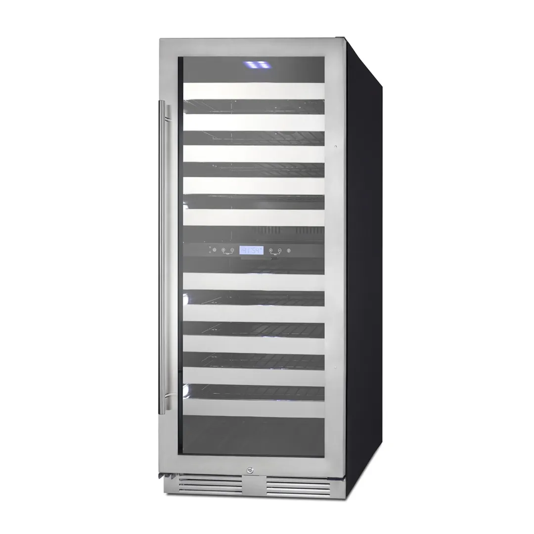 Summit SWCP2116 24" Glass Door Wine Refrigerator, Dual Temperature, 116 Bottles