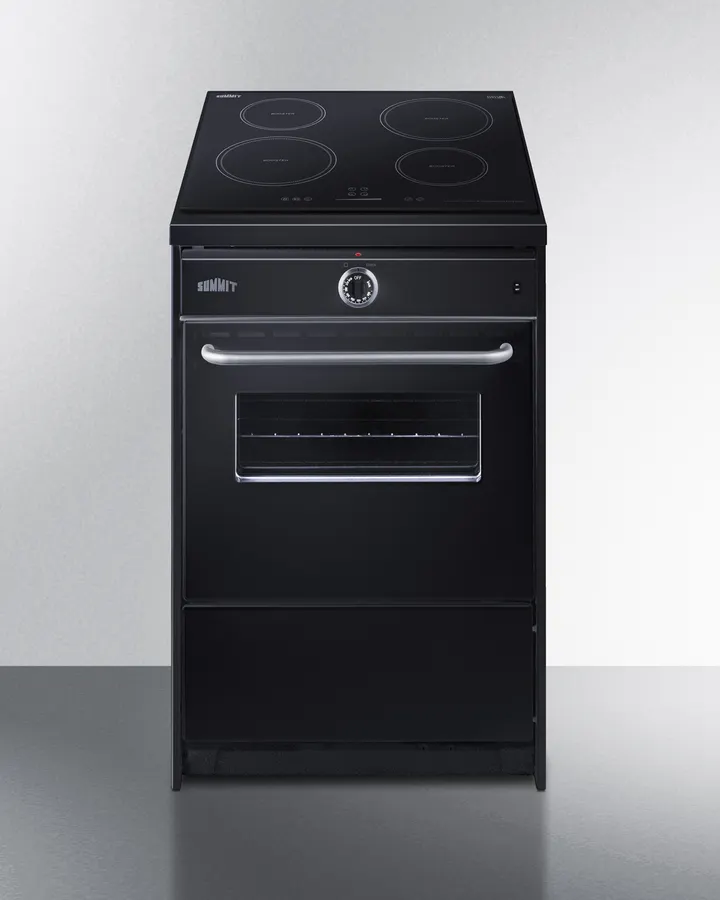 Summit TEM665CW Induction Smooth-Top Range, 24" W, 2.92 Cu.Ft. Oven Capacity