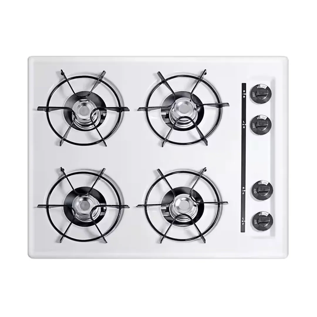 Summit WLL03P 24" Built-In LP Gas Cooktop/Hotplate with (4) Burners, Off-Grid Design, 36.000 BTU