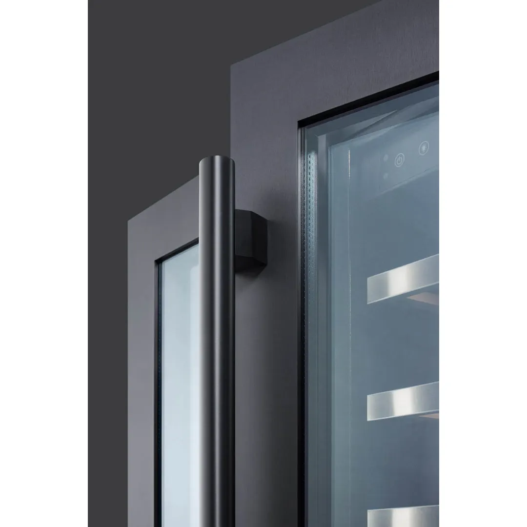 Summit SWC24GKS 23" Glass Door Wine Refrigerator, Dual Temperature, 42 Bottles