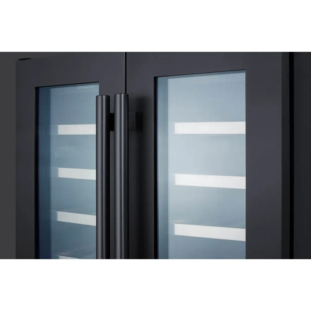 Summit SWC24GKS 23" Glass Door Wine Refrigerator, Dual Temperature, 42 Bottles