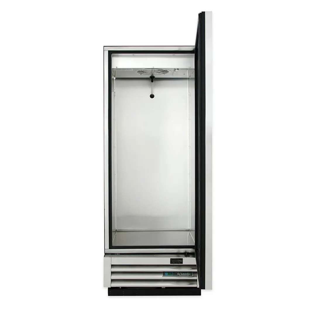 True T-12-HC 24" 1-Section Reach-In Refrigerator w/ Solid Door, Bottom Mount, Stainless Steel Front-Aluminum Sides