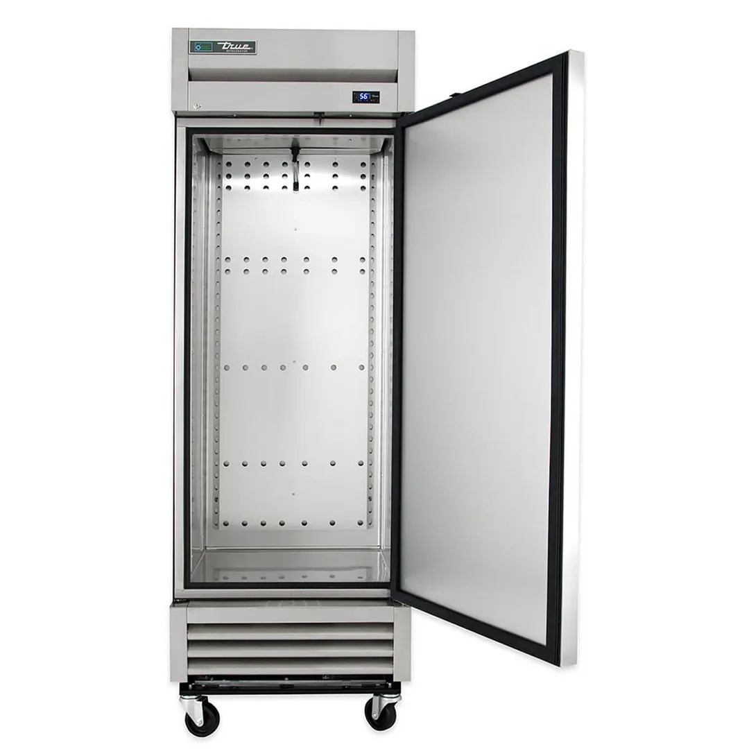 True T-19-HC 27" 1-Section Reach-In Refrigerator w/ Solid Door, Bottom Mount, Stainless Steel Front-Aluminum Sides