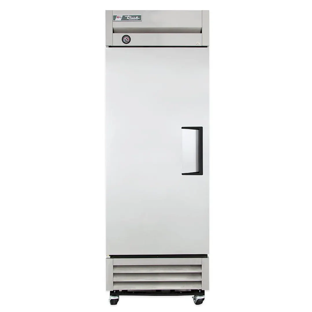 True T-19-HC 27" 1-Section Reach-In Refrigerator w/ Solid Door, Bottom Mount, Stainless Steel Front-Aluminum Sides