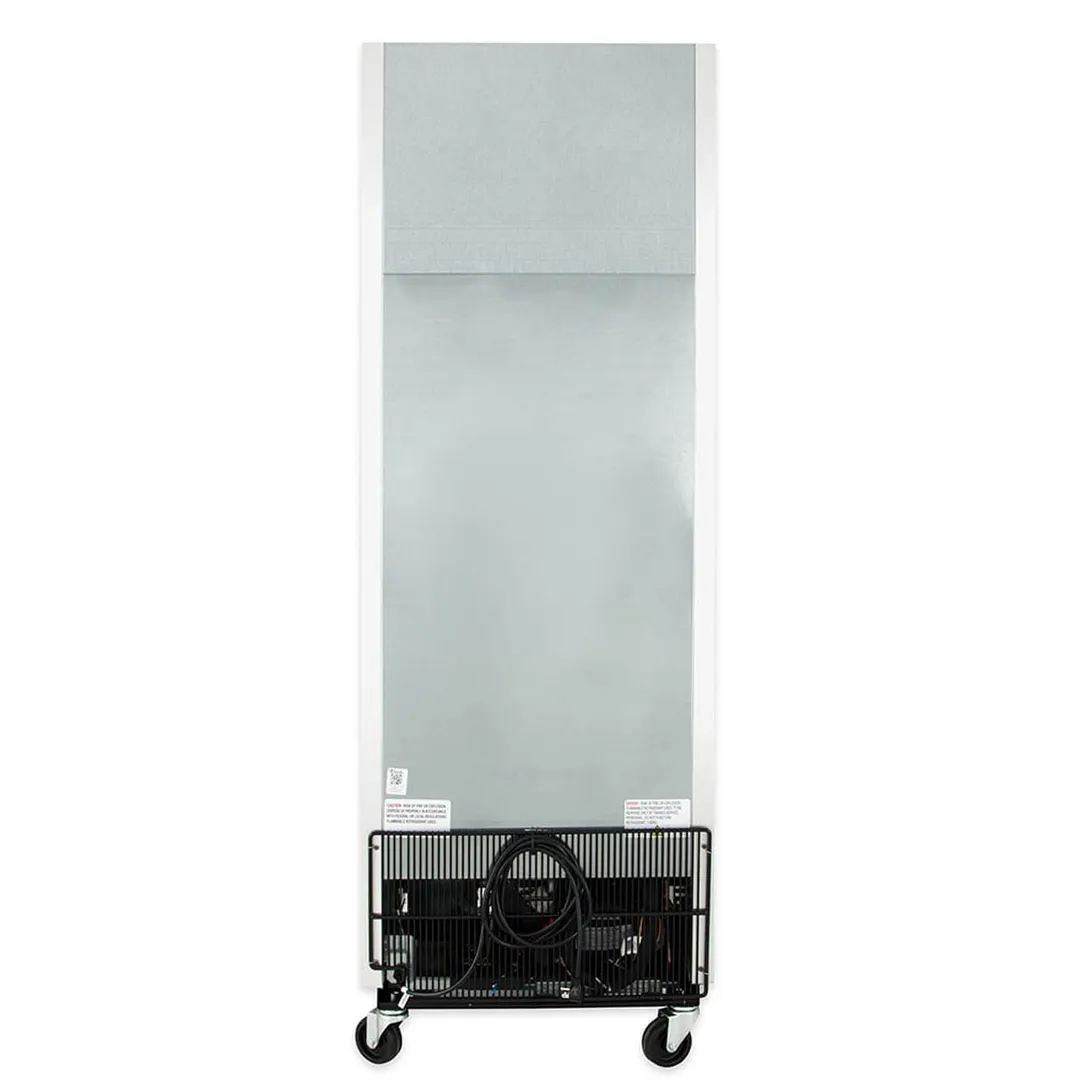 True T-19G-HC~FGD01 27" 1-Section Reach-In Refrigerator w/ Glass Door, Bottom Mount, Stainless Steel Front-Aluminum Sides