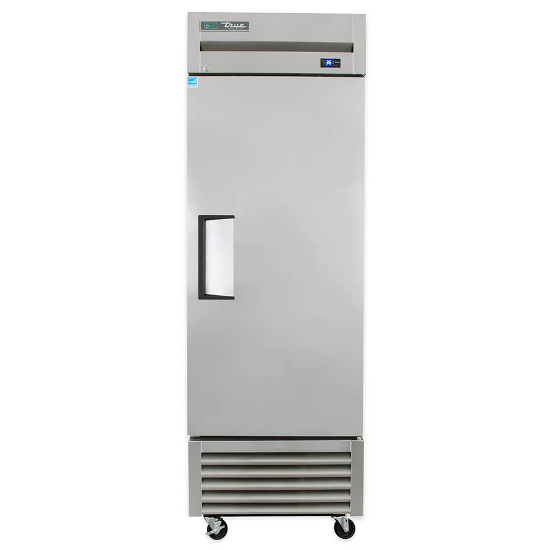 True T-23-HC 27" 1-Section Reach-In Refrigerator w/ Solid Door, Bottom Mount, Stainless Steel Front-Aluminum Sides