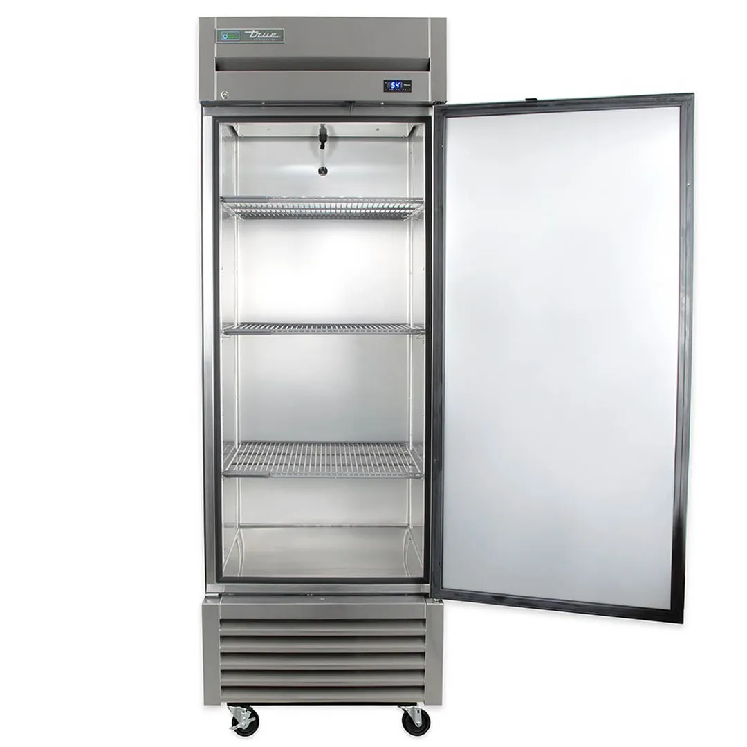 True T-23-HC 27" 1-Section Reach-In Refrigerator w/ Solid Door, Bottom Mount, Stainless Steel Front-Aluminum Sides