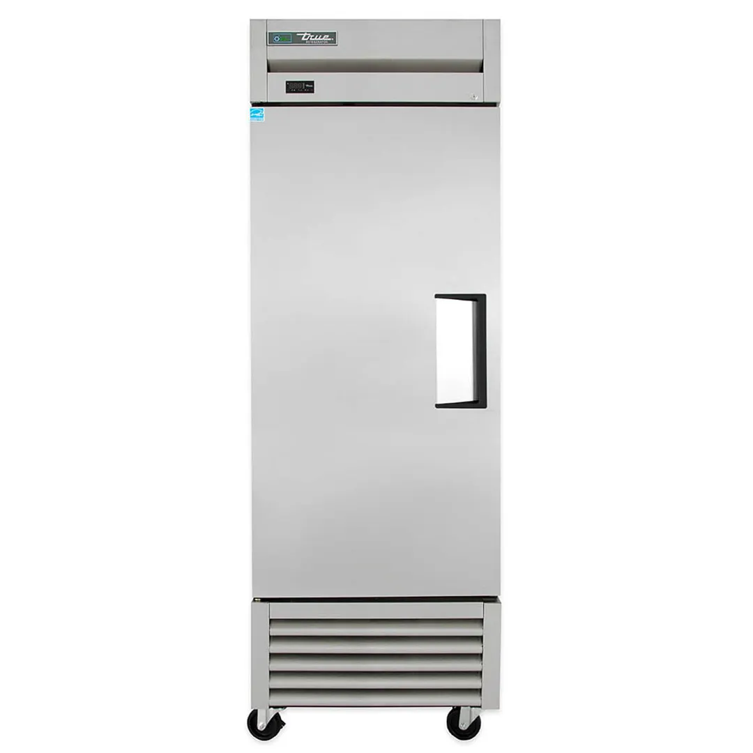 True T-23-HC 27" 1-Section Reach-In Refrigerator w/ Solid Door, Bottom Mount, Stainless Steel Front-Aluminum Sides