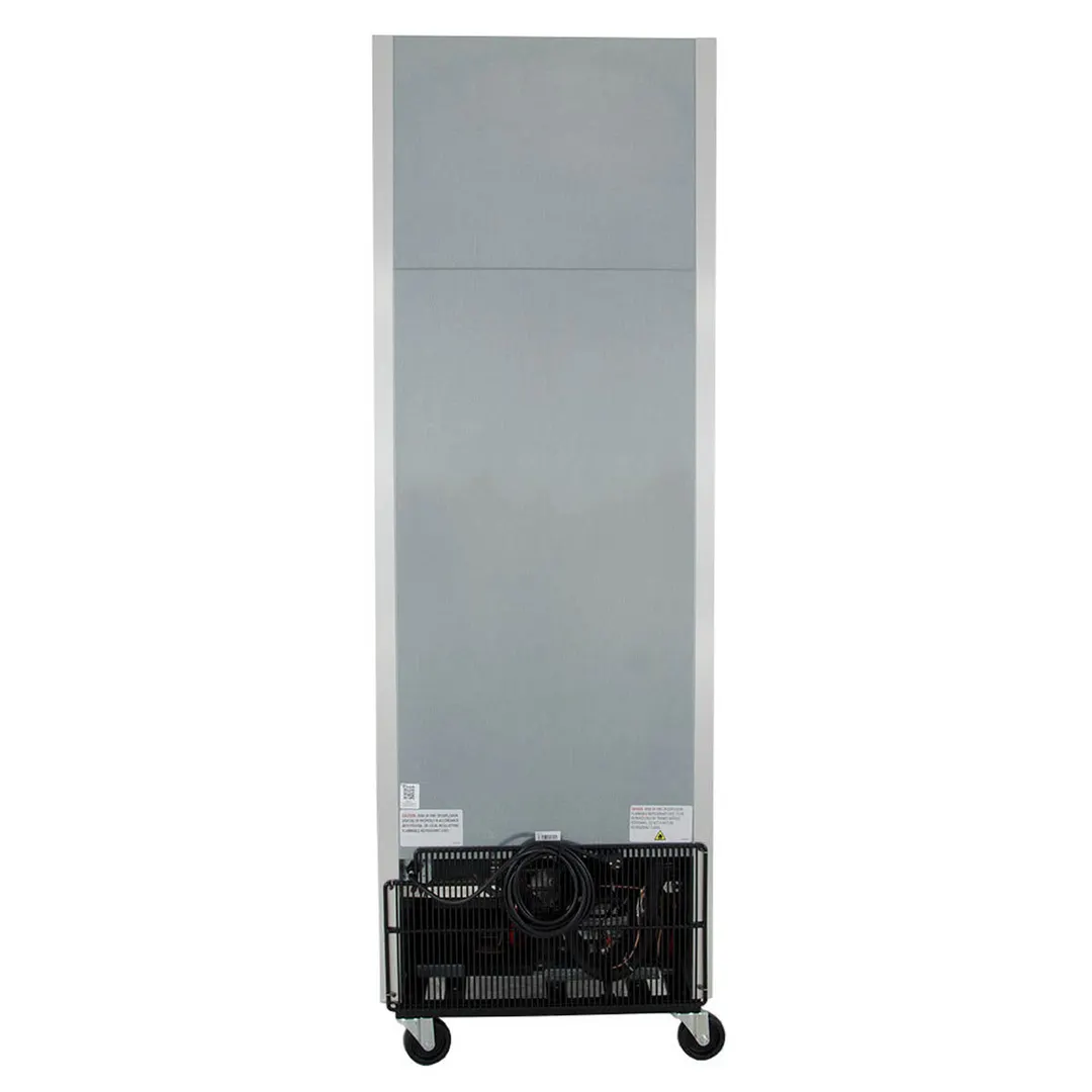 True T-23-HC 27" 1-Section Reach-In Refrigerator w/ Solid Door, Bottom Mount, Stainless Steel Front-Aluminum Sides