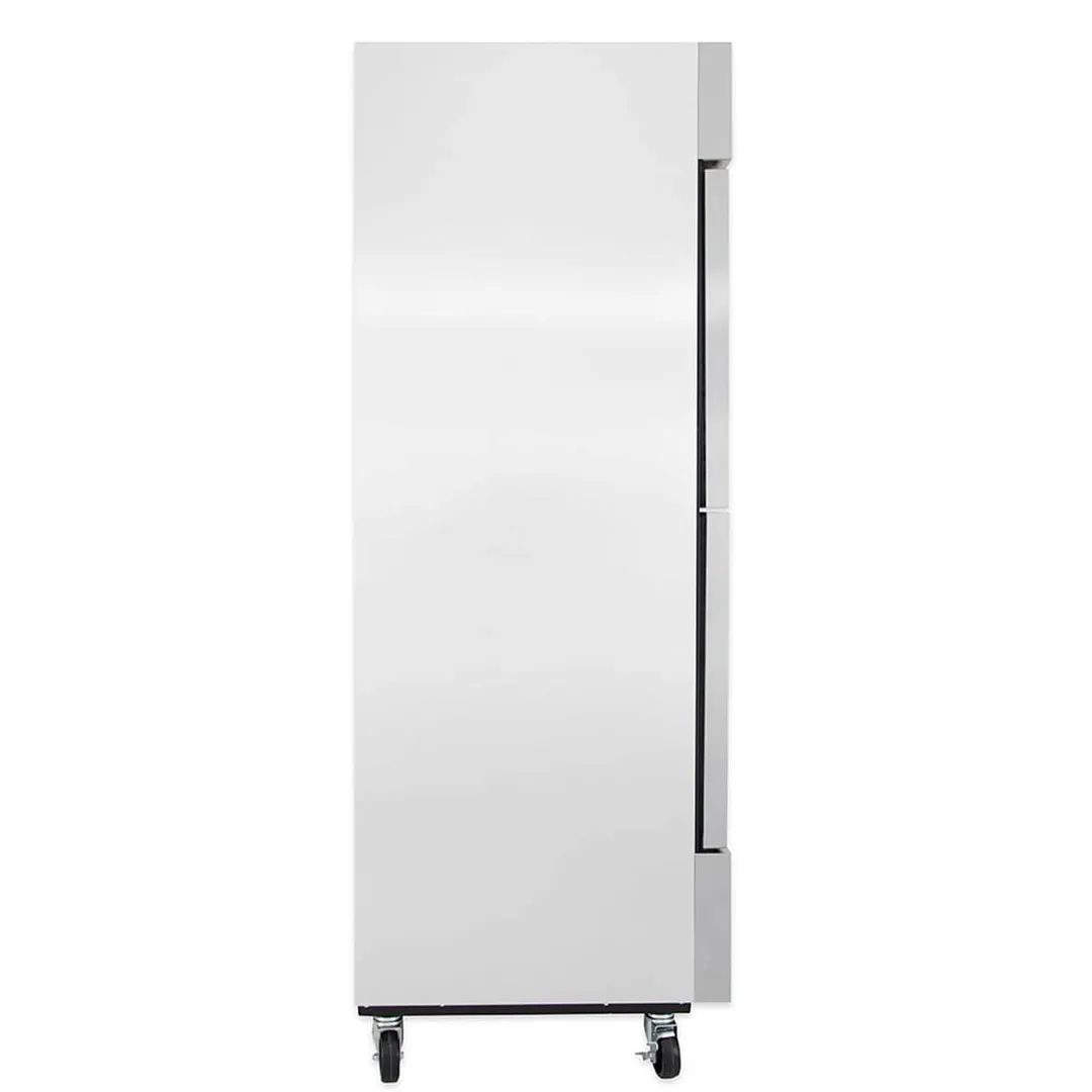 True T-23DT-HC 27" 1-Section Reach-In Refrigerator Freezer Combo w/ 2 Half Solid Doors