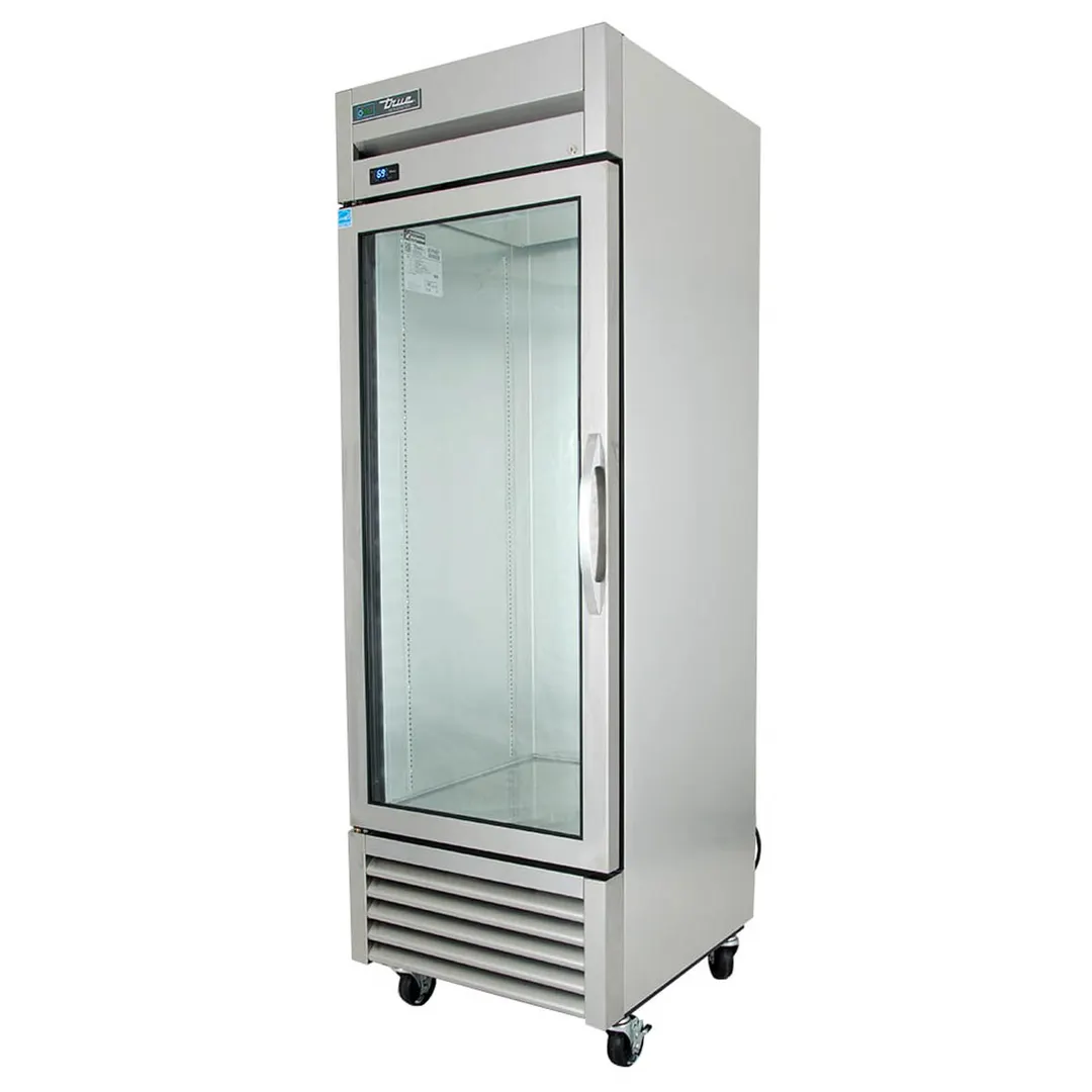 True T-23G-HC~FGD01 27" 1-Section Reach-In Refrigerator w/ Glass Door, Bottom Mount, Stainless Steel Front-Aluminum Sides