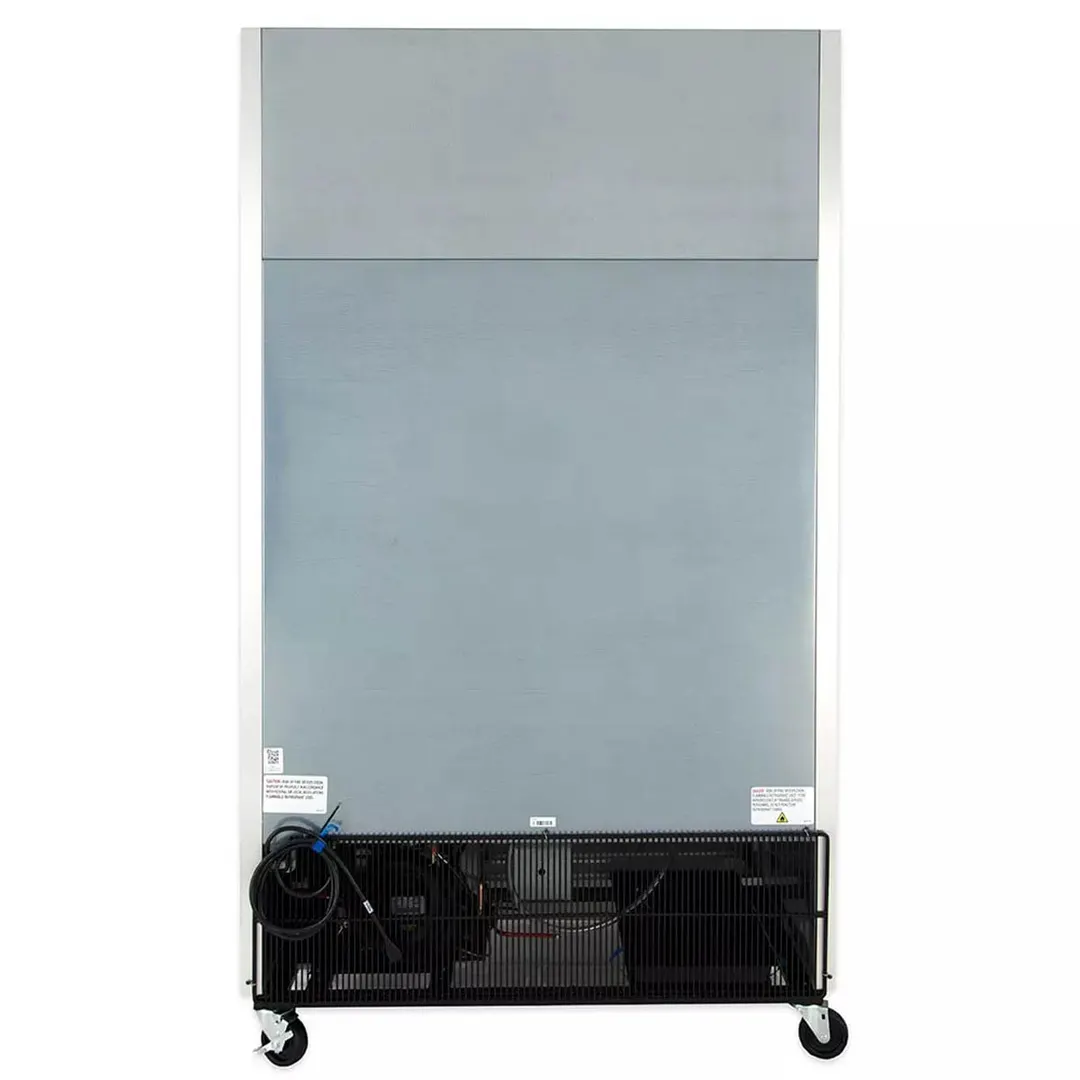 True T-43F-HC 47" 2-Section Reach-In Freezer, 2 Solid Doors, Stainless Steel Front, Aluminum Sides, 43 cu. ft., Bottom Mounted