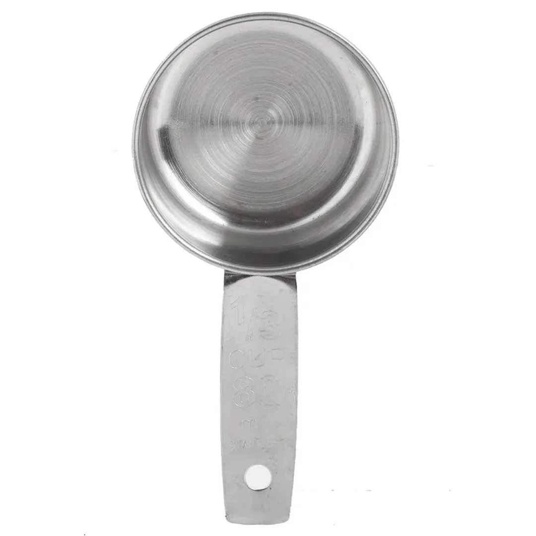 TableCraft 724B 1/3 Cup Stainless Steel Measuring Cup, Dishwasher Safe