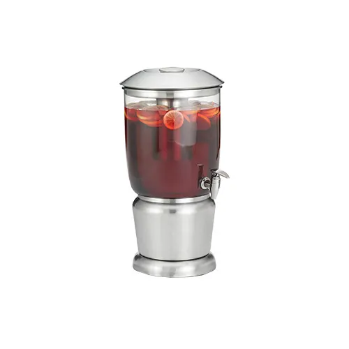 TableCraft Products 75 Dispenser, 2½‑Gallon Single, 10¾"×11½"×19½" Tritan, Stainless Steel Base