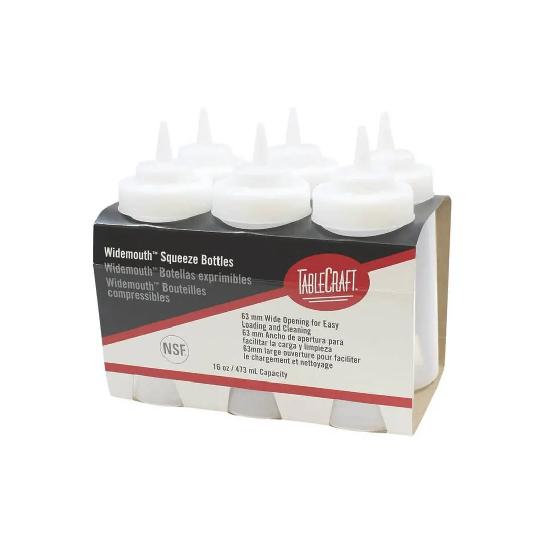 TableCraft Products C11663C Cash & Carry WideMouth Squeeze Bottle