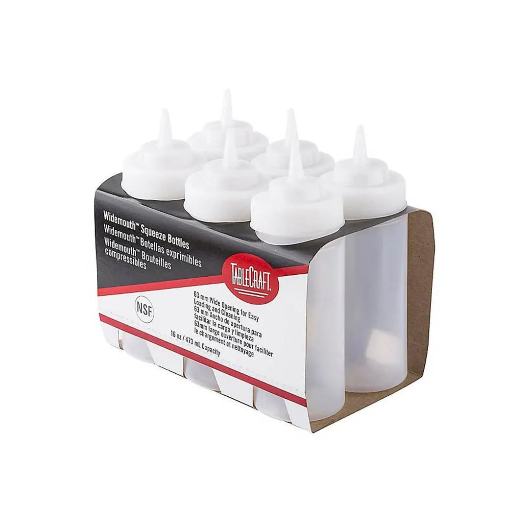 TableCraft Products C11663C Cash & Carry WideMouth Squeeze Bottle