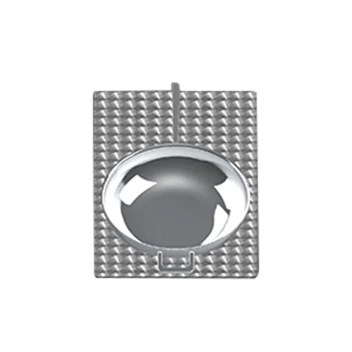 TableCraft CW1034BRS Hot Food Template, 13½" x 21⅝" Stainless Steel Brushed Silver - 1/Each