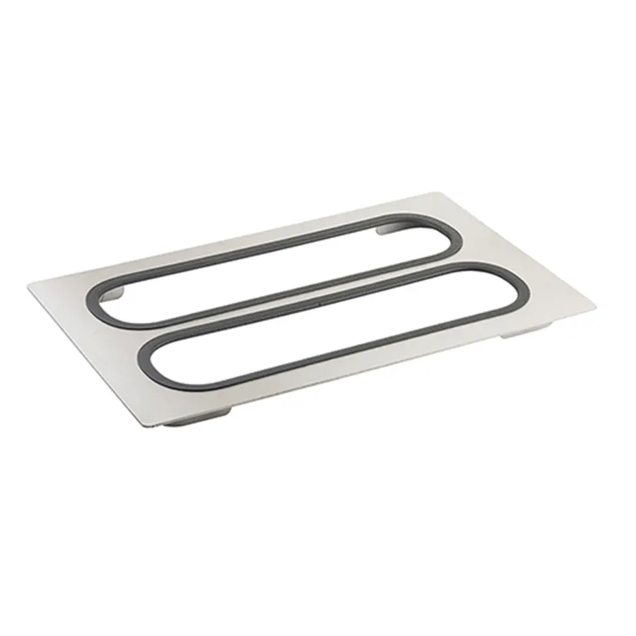 TableCraft CW1106BRS Template, 21.5" x 13.5" Silver Stainless Steel, 12-Gauge, Dishwasher Safe