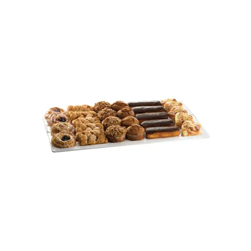 TableCraft CW20190BR - 20" x 32½" Rectangular Platter Brown Aluminum Cold Hold -20°F Dishwasher Safe