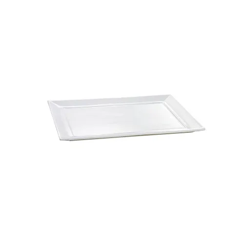 TableCraft CW3620MM Rectangular Platter, 14.5" x 17.9" x 0.9", Mint, Aluminum, Hold to -20°F, NSF