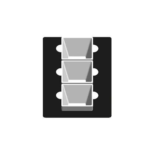 TableCraft CW5106PB Cold Food Template, 12‑7/8" × 21‑1/4" Single Well, Pigeon Blue Duracoat™ Cast Aluminum, NSF‑7 Certified, Dishwasher Safe