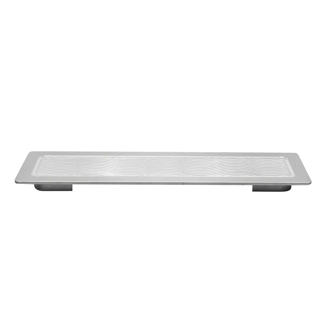 TableCraft CW6424WV Well Cover, 1/2 Long, 6-3/8" X 21-5/8", Silver Aluminum, Dishwasher Safe