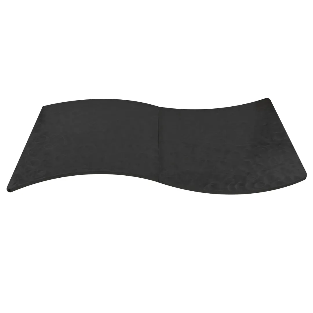 TableCraft Products CWALS8RSATBK Table Cover, Two-Piece, 96"W X 47"D X 1"H