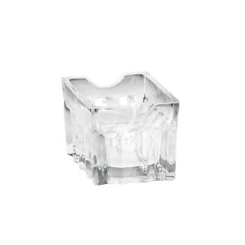 TableCraft Products H121 Sugar Packet Rack, 3-1/4" x 2-1/2" x 2", Fluted Glass, Dishwasher Safe