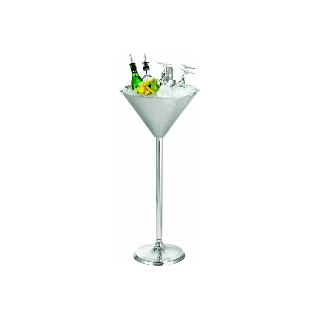 TableCraft Products RS1432 Martini Glass Stand, 4-1/2 Qt, 14-1/2" x 32-1/2" Stainless Steel Silver