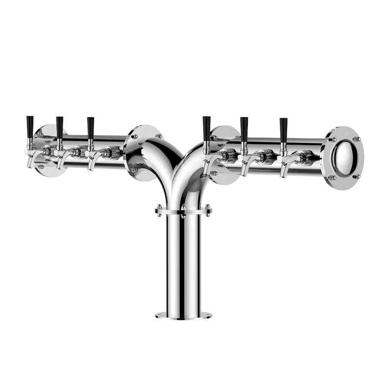 Talos 1049661-00 R‑Type Draft Beer Tower, Countertop, 4‑6 Tap Chrome 304 Stainless Steel Column